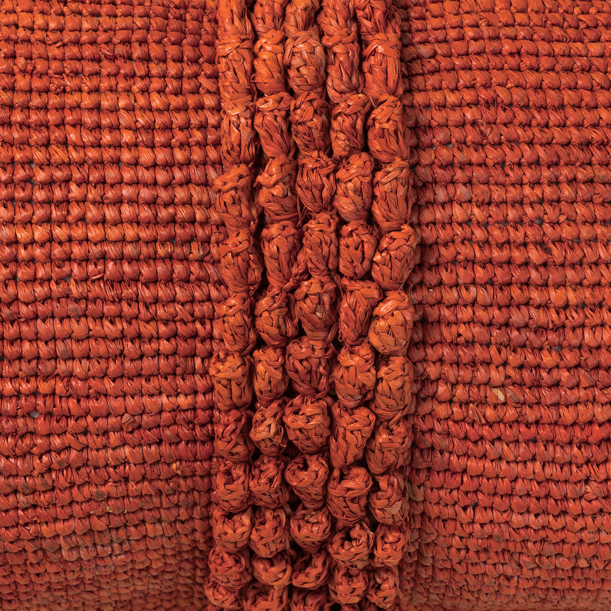 Housse de coussin en raphia MIRINDRA