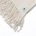 AINA Tagesdecke – Ecru – handgewebte Baumwolle