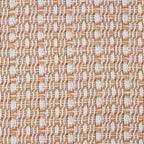 Plaid  en coton tissé à la main - couleur marron et écru -  AINA