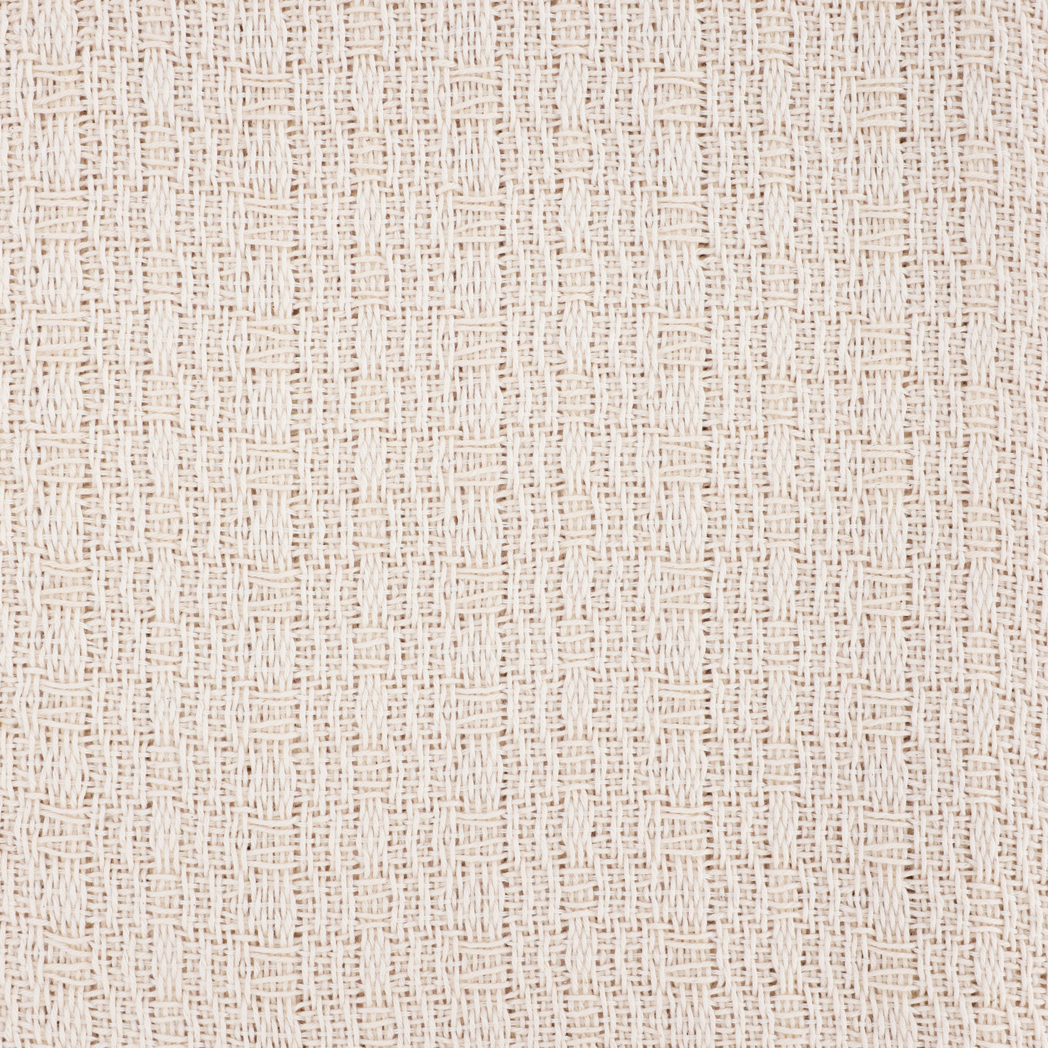 Plaid en coton tissé à la main - couleur écru - AINA